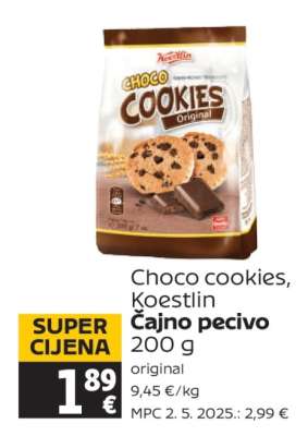 Choco cookies, Koestlin