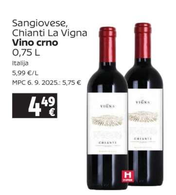 Sangiovese, Chianti La Vigna Vino crno