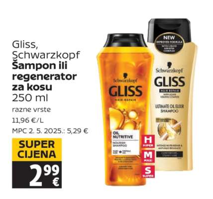 Gliss, Schwarzkopf Šampon ili regenerator za kosu