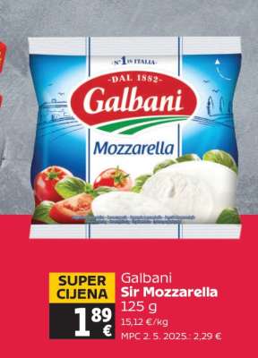 GALBANI SIR MOZZARELLA 125 g