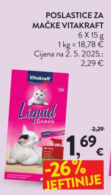 Poslastice za mačke Vitakraft