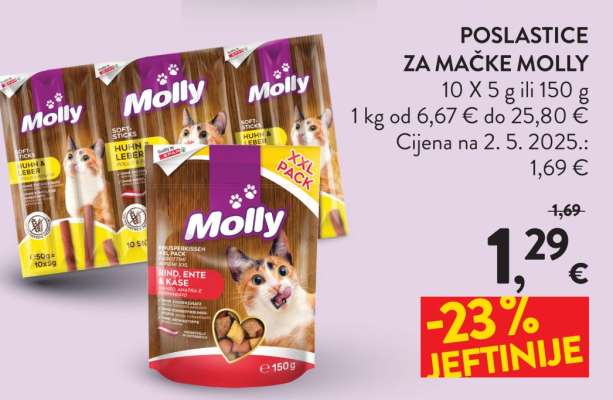 Poslastice za mačke Molly
