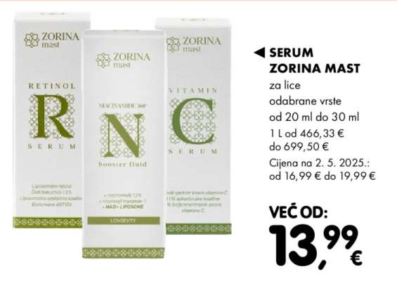 SERUM ZORINA MAST