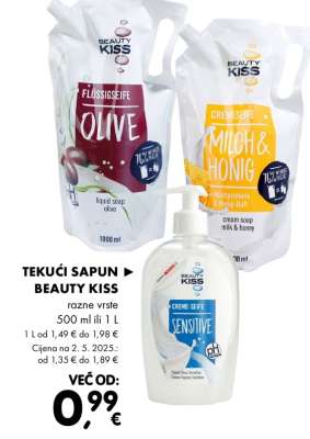 TEKUĆI SAPUN BEAUTY KISS