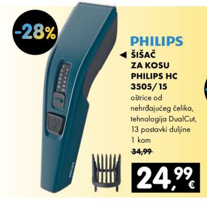 Šišač za kosu Philips HC 3505/15
