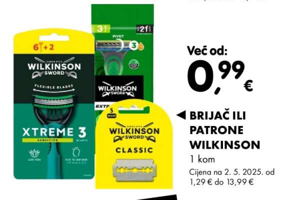 BRIJAČ ILI PATRONE WILKINSON
