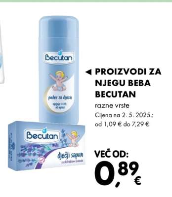 Proizvodi za njegu beba Becutan