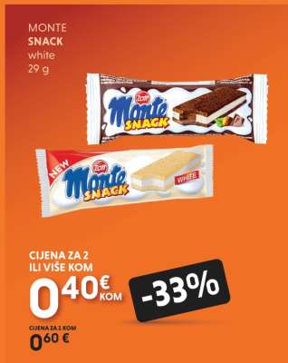 MONTE SNACK white