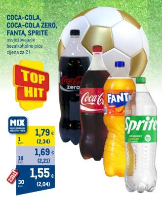Coca-Cola, Coca-Cola Zero, Fanta, Sprite