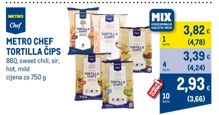 METRO CHEF TORTILLA ČIPS