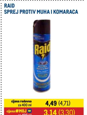 RAID Sprej protiv muha i komaraca