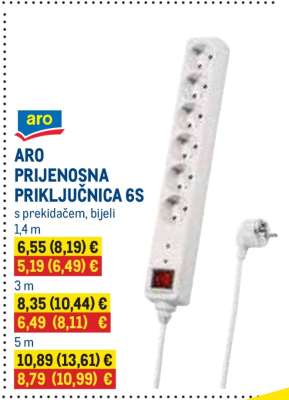 ARO PRIJENOSNA PRIKLJUČNICA 6S