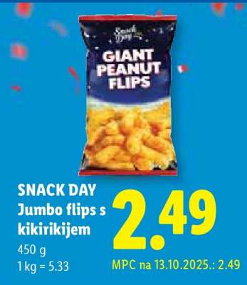 SNACK DAY Jumbo flips s kikirikijem