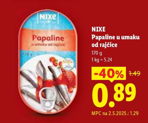Nixe Papaline u umaku od rajčice