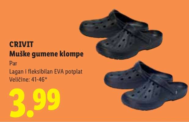 Muške gumene klompe