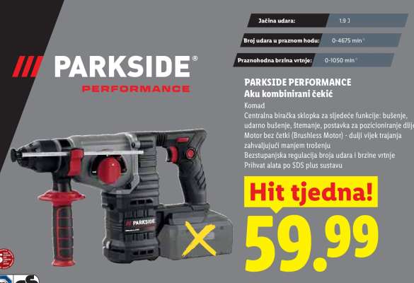 Parkside Performance Aku kombinirani čekic