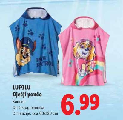 LUPILU Dječji pončo