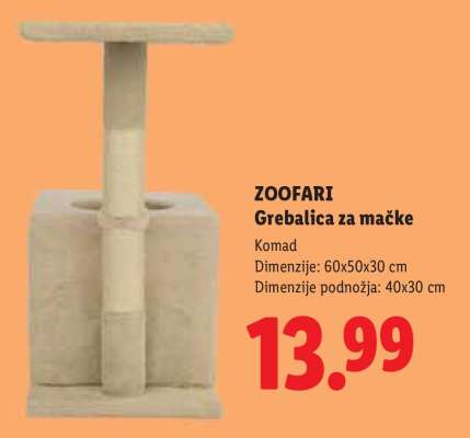 Zoofari Grebalica za mačke