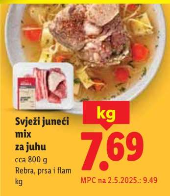 Svježi juneci mix za juhu
