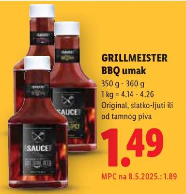 Grillmeister BBQ umak