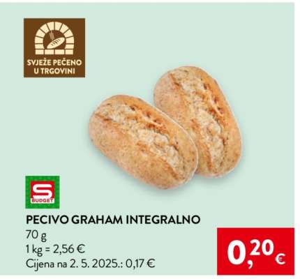 Pecivo Graham Integralno