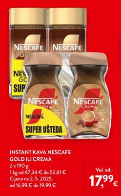 Instant kava Nescafé Gold ili Crema