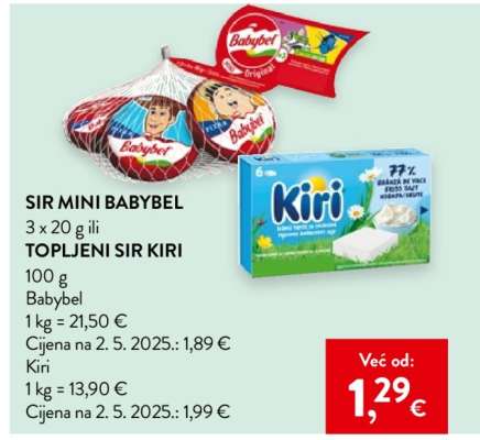 SIR MINI BABYBEL / TOPLJENI SIR KIRI