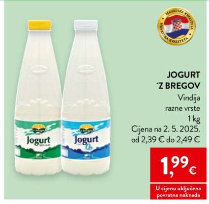 Jogurt ‘z bregov