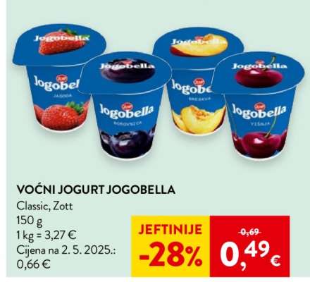 Voćni jogurt Jogobella