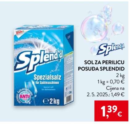 Sol za perilicu posuđa Splendid