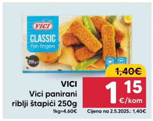 VICI Vici panirani riblji štapići 250g