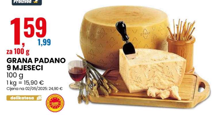 GRANA PADANO 9 MJESECI