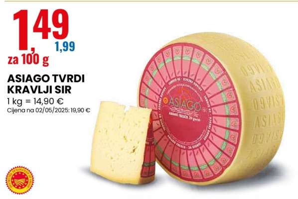 ASIAGO TVRDI KRAVLJI SIR