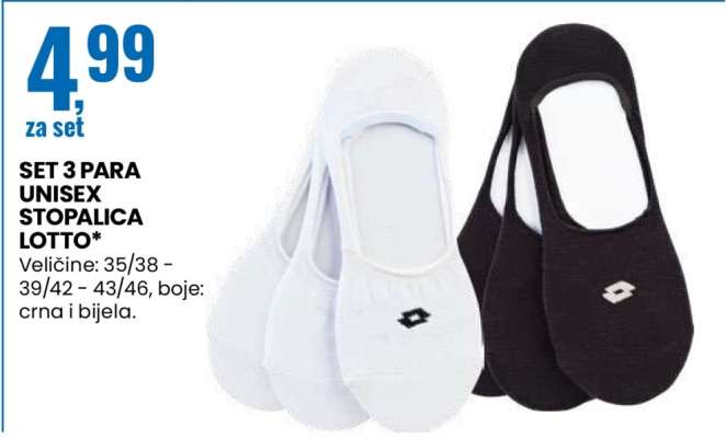 SET 3 PARA UNISEX STOPALICA LOTTO