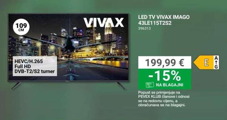 LED TV VIVAX IMAGO 43LE115T2S2