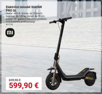 Električni romobil XIAOMI PRO GL