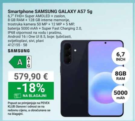 Smartphone SAMSUNG GALAXY A57 5g