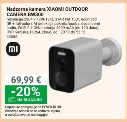 Nadzorna kamera XIAOMI OUTDOOR CAMERA BW300