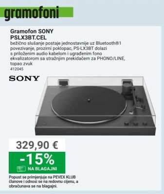 Gramofon SONY PSLX3BT.CEL