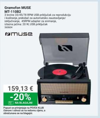 Gramofon MUSE MT-110B2