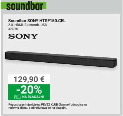 Soundbar SONY HTSF150.CEL