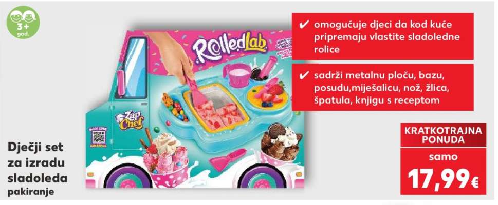 Dječji set za izradu sladoleda pakiranje