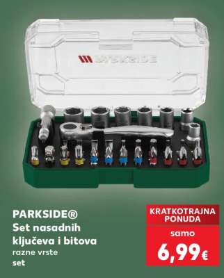 PARKSIDE® Set nasadnih ključeva i bitova