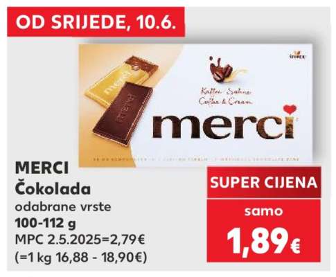 MERCI Čokolada