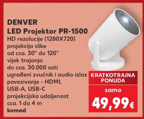 DENVER LED Projektor PR-1500