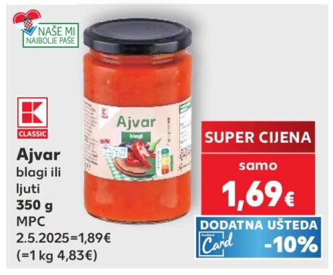 Ajvar blagi ili ljuti