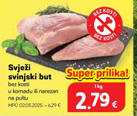 Svježi svinjski but