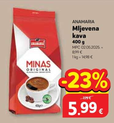 ANAMARIA Mljevena kava 400 g