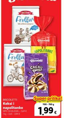 BISCOLETTI Keksi i napolitanke