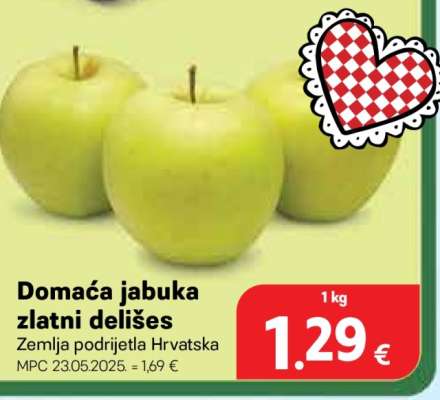 Domaća jabuka zlatni delišes